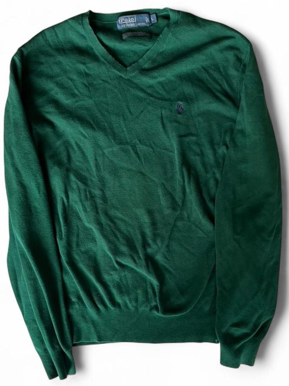 Ralph Lauren Green V-Neck Sweater